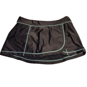 ZeroXPosur Swimwear Black Aqua Swim Skirt size M